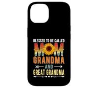 Carcasa para iPhone 14 Blessed To Be Called Mom Grandma Great Grandma Mother's Day