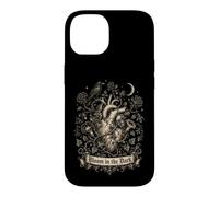 Carcasa para iPhone 14 Bloom in The Dark Gothic Anatómico Corazón Raven Goth Girl