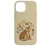 Carcasa para iPhone 14 Boho Celestial Baboon Moon Floral