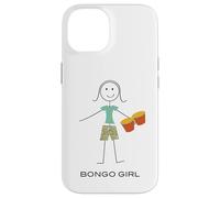 Carcasa para iPhone 14 Bongo Divertido para Mujer, Regalos para Chicas músicas