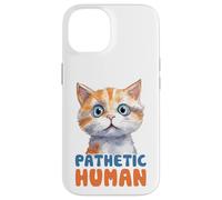 Carcasa para iPhone 14 Bonito gráfico Humano patético de Gato