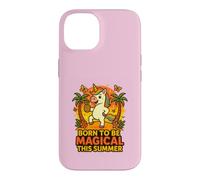 Carcasa para iPhone 14 Born to Be Magical Summer Vibes Piña Unicornio