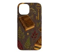 Carcasa para iPhone 14 Botánicos de la Biblioteca de Medianoche