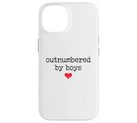 Carcasa para iPhone 14 Boy Mom Outnumbered by Boys Mama,I Love My Sons,Mom of Boys