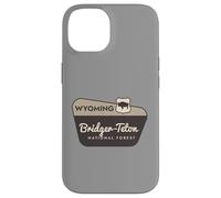 Carcasa para iPhone 14 Bridger-Teton National Forest Wyoming Señal de Bienvenida Vacaciones