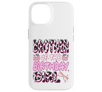 Carcasa para iPhone 14 Brother of The Birthday - Camisa de niña de Granja Vaca Hermano Fiesta