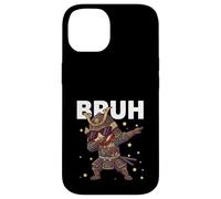 Carcasa para iPhone 14 Bruh Funny Dabbing Samurai Niños Niños Japonés Historia Amante