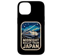 Carcasa para iPhone 14 Bullet Train Japón Midnight Shinkansen Retro Anime Sovenir