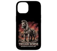 Carcasa para iPhone 14 Caballo de Troya Mitología Griega Antigua Guerra de Odiseo