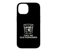 Carcasa para iPhone 14 Call Me Old Fashioned Cocktail Lover Divertido Minimalista