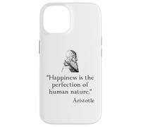 Carcasa para iPhone 14 Camisa de Aristóteles sobre la Felicidad Filosofía de Aristóteles