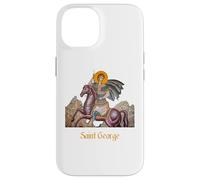 Carcasa para iPhone 14 Camisa de San Jorge Montando en un Caballo