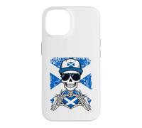 Carcasa para iPhone 14 Camiseta Scottish Pride Skeleton Art