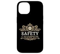 Carcasa para iPhone 14 Campeón de Seguridad | La Seguridad es lo Primero | Regalo de campaña para campeones