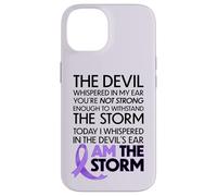 Carcasa para iPhone 14 Cancer Warriors I Am The Storm, I Will Survive and Beat It