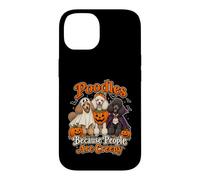 Carcasa para iPhone 14 Caniches Porque la Gente es Espeluznante Divertido Halloween Perro mamá D