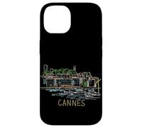 Carcasa para iPhone 14 Cannes Francia Viaje Souvenir Historic City Monumento Regalo