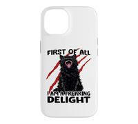 Carcasa para iPhone 14 Caos Duende Gato Negro tom zoomies Sarcasmo Gatos