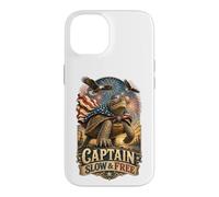 Carcasa para iPhone 14 Capitán Slow and Free Patriotic Turtle American Freedom 1776