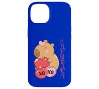 Carcasa para iPhone 14 Capybara Valentine XO Love Hearts Día de San Valentín