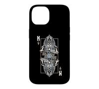 Carcasa para iPhone 14 Carta de Tarot astrológico con Calavera de Zombi Egipcio Malvado del Rey faraón