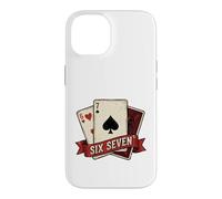 Carcasa para iPhone 14 Cartas de Juego Vintage Six Seven Poker