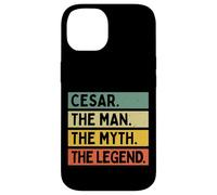 Carcasa para iPhone 14 Cesar The Man The Myth The Legend - Cita Personalizada Divertida