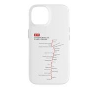 Carcasa para iPhone 14 Changzhou Train Railway - Souvenir Route Map China