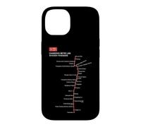 Carcasa para iPhone 14 Changzhou Train Railway - Souvenir Route Map China