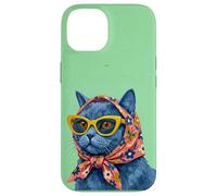 Carcasa para iPhone 14 Chartreux Fashion Cats - Portada de Revista, diseño de Gatos