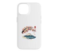 Carcasa para iPhone 14 Cherry Blossom Mount Fuji Japanese Ukiyo-e Sakura Art