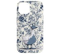 Carcasa para iPhone 14 Chinoiserie Floral Azul Supercute Wildflowers Nerd Goose