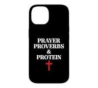 Carcasa para iPhone 14 Christian Prayer Proverbs Protein Shakes Jesus Weights Faith