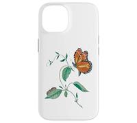 Carcasa para iPhone 14 Ciclo de metamorfosis de la Mariposa monarca