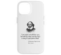 Carcasa para iPhone 14 Cita de Shakespeare - El Amor no se ve con los Ojos