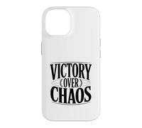 Carcasa para iPhone 14 Cita Motivacional inspiradora de Victoria sobre el Caos
