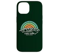 Carcasa para iPhone 14 Ciudad del Cabo Table Mountain Sudáfrica Retro Travel Gifts