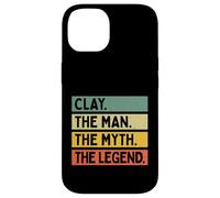 Carcasa para iPhone 14 Clay The Man The Myth The Legend - Cita Personalizada Divertida