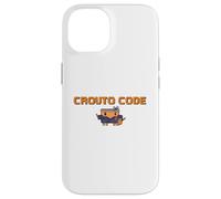 Carcasa para iPhone 14 【Code DE CROUTO】 Herramienta de Ilustración de AI Agente de IA Ejecución Binario Hacker Dot Gake GPT