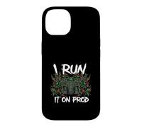 Carcasa para iPhone 14 Coder Devops I Run It On Prod Hacker Skull