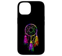 Carcasa para iPhone 14 Colorful Dreamcatcher Feathers Native Tribal