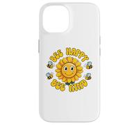 Carcasa para iPhone 14 Common Sunflower Inspirational Motivation Bee Happy Bee Kind