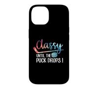 Carcasa para iPhone 14 con Clase hasta Que el Disco caiga Hockey