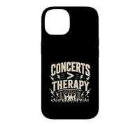 Carcasa para iPhone 14 Concerts Is Therapy Festival Rock Metal Live Energy