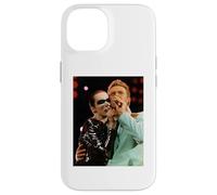 Carcasa para iPhone 14 Concierto de Annie Lennox & David Bowie Freddie Mercury en Vivo