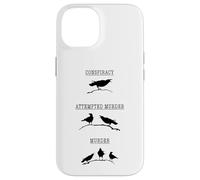 Carcasa para iPhone 14 Conspiración Intento de Asesinato - Murder Crow Juego de Palabras Broma