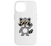 Carcasa para iPhone 14 Cool Charming Raccoon with Sunglasses