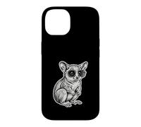 Carcasa para iPhone 14 Cool Gálago Gafas Dibujo Bush Baby