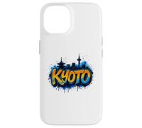 Carcasa para iPhone 14 Cool Kyoto, Japón Graffiti Street Art Skyline