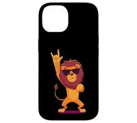 Carcasa para iPhone 14 Cool Lion Rock On Funny Animal Lover Graphic Gafas de Sol